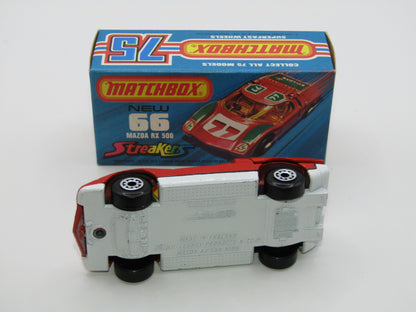 Matchbox Superfast 66B Mazda RX500 Streakers GREY Interior NO TAMPO Print
