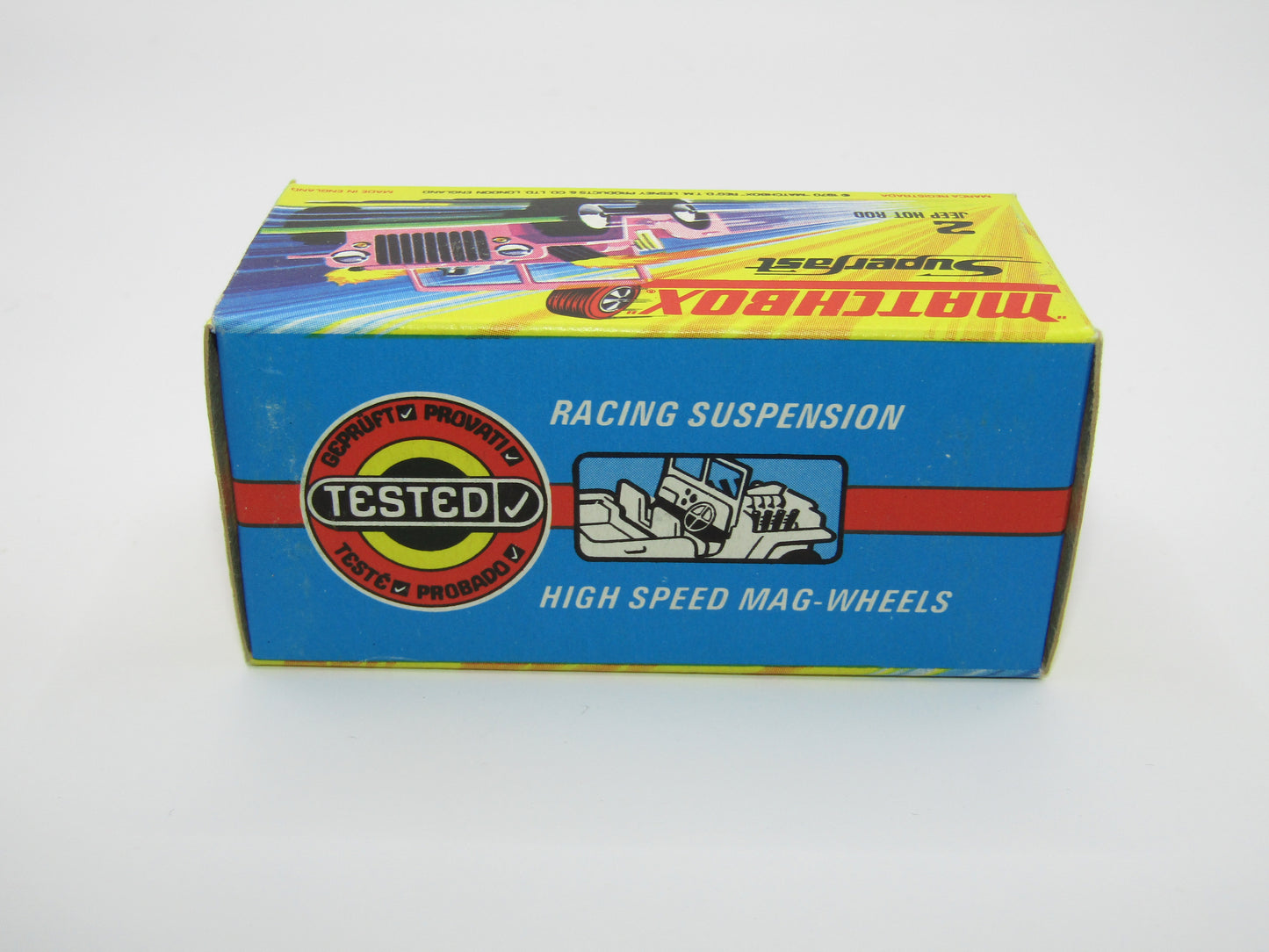 Matchbox Superfast 2B Jeep Hot Rod, ORCHID PINK 4 Spoke Wheels