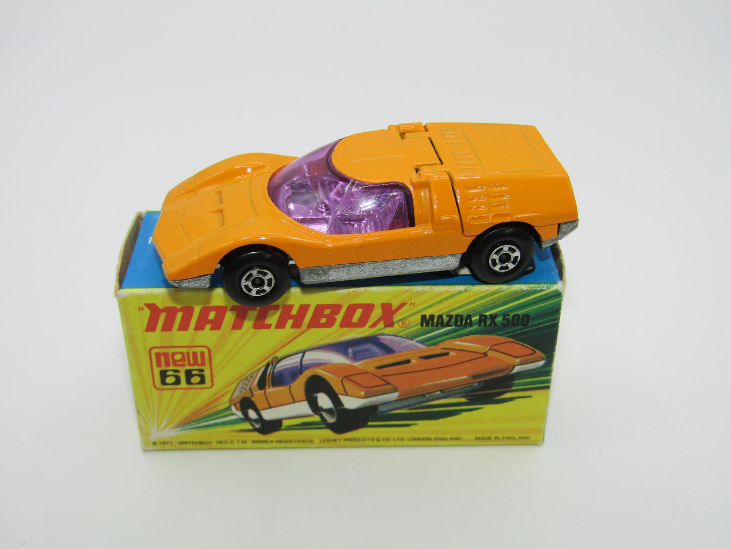Matchbox Superfast 66B Mazda RX500 Orange UNPAINTED Base