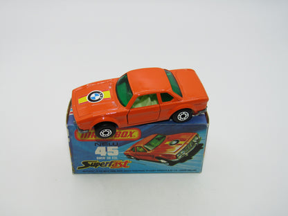 Matchbox Superfast 45B BMW 3.0 CSL DARK GREEN Win LIGHT Yellow Interior Rare