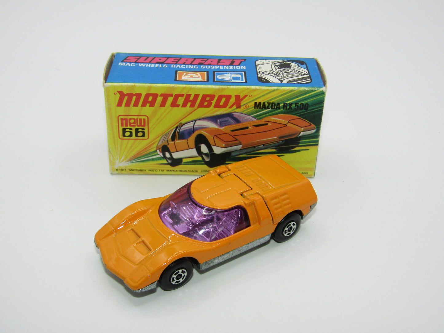 Matchbox Superfast 66B Mazda RX500 Orange UNPAINTED Base