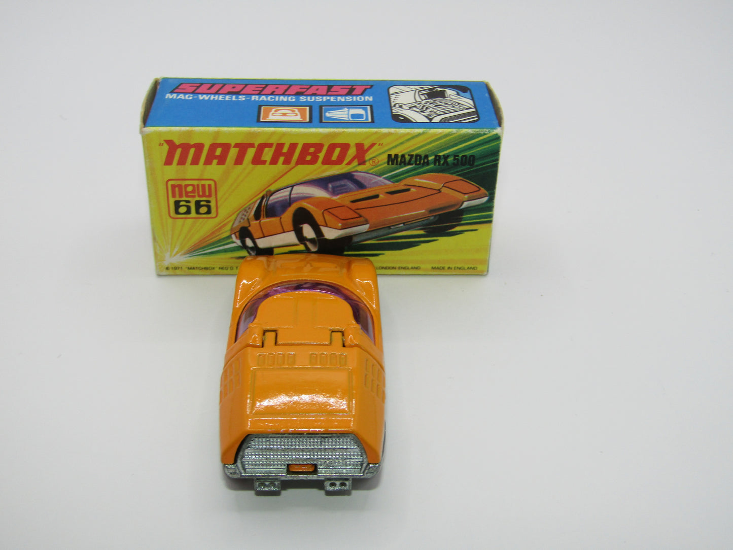 Matchbox Superfast 66B Mazda RX500 Orange UNPAINTED Base