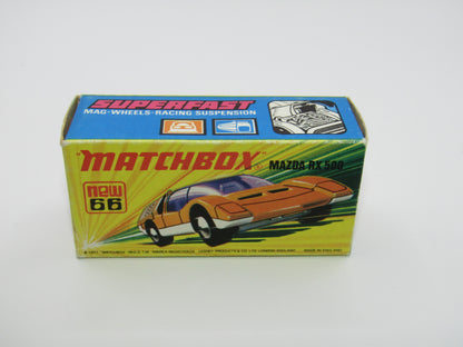 Matchbox Superfast 66B Mazda RX500 Orange UNPAINTED Base