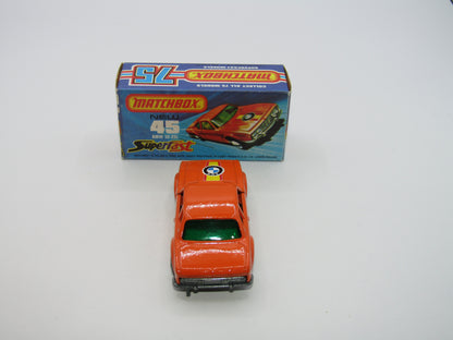 Matchbox Superfast 45B BMW 3.0 CSL DARK GREEN Win LIGHT Yellow Interior Rare