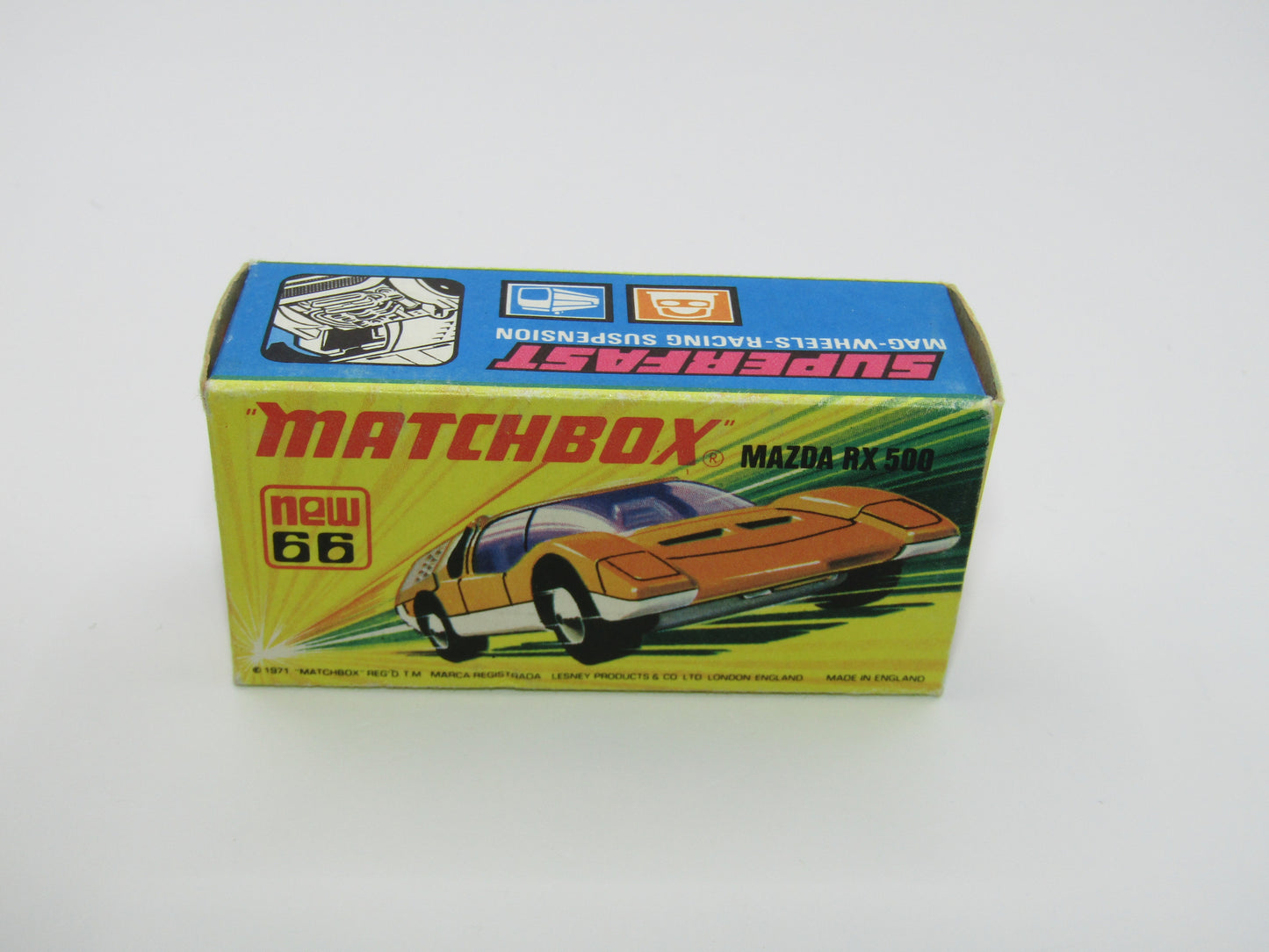 Matchbox Superfast 66B Mazda RX500 Orange UNPAINTED Base