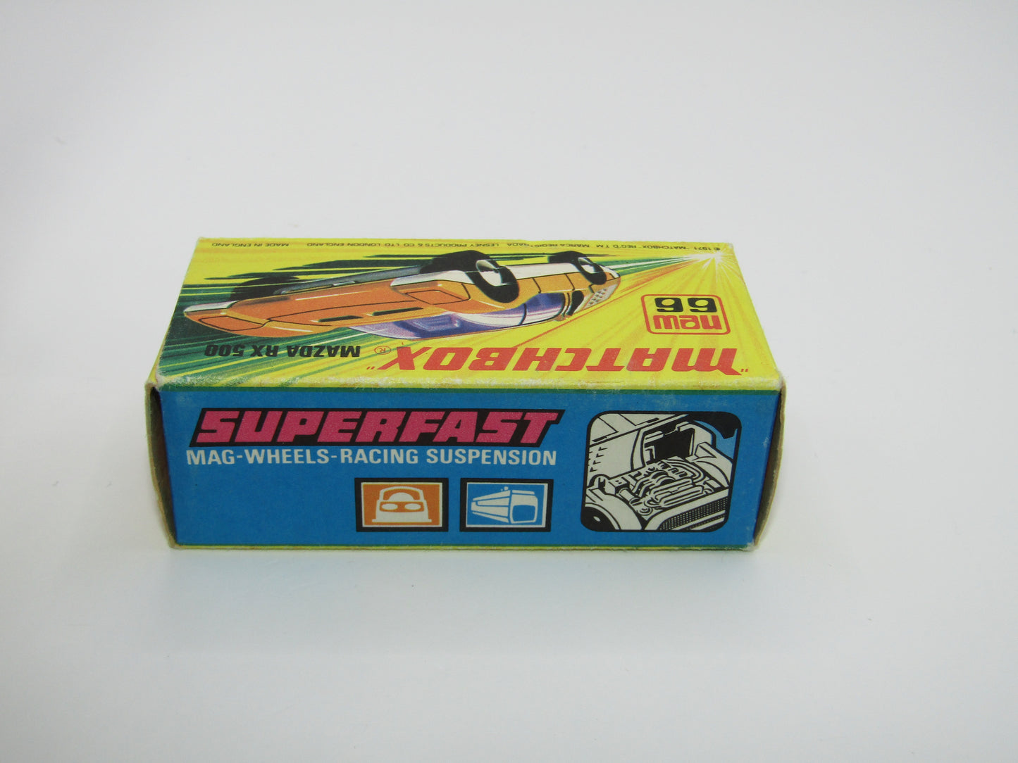 Matchbox Superfast 66B Mazda RX500 Orange UNPAINTED Base
