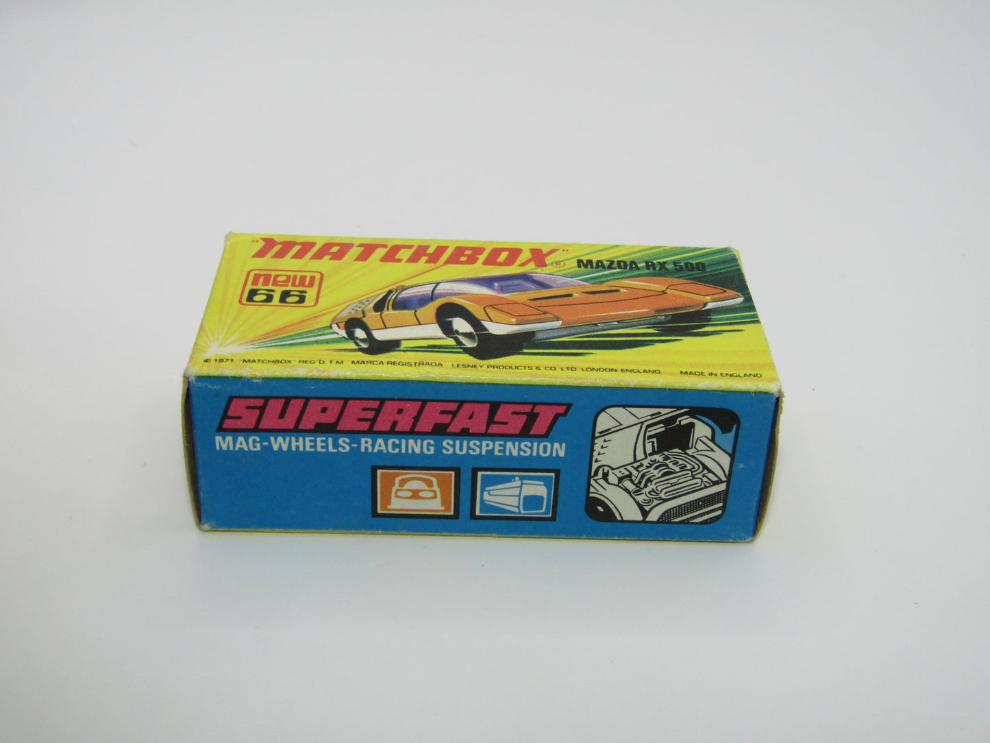 Matchbox Superfast 66B Mazda RX500 Orange UNPAINTED Base