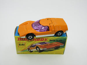 Matchbox Superfast 66B Mazda RX500 DARK Orange, White Base