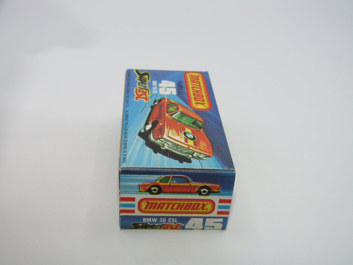 Matchbox Superfast 45B BMW 3.0 CSL DARK GREEN Win LIGHT Yellow Interior Rare