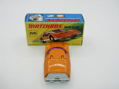 Matchbox Superfast 66B Mazda RX500 DARK Orange, White Base