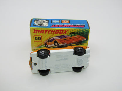 Matchbox Superfast 66B Mazda RX500 DARK Orange, White Base