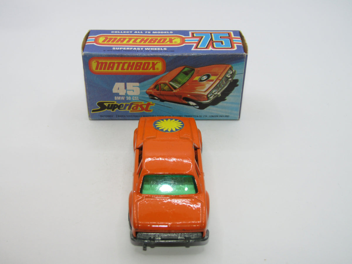 Matchbox Superfast 45B BMW 3.0 CSL Orange SUN Label