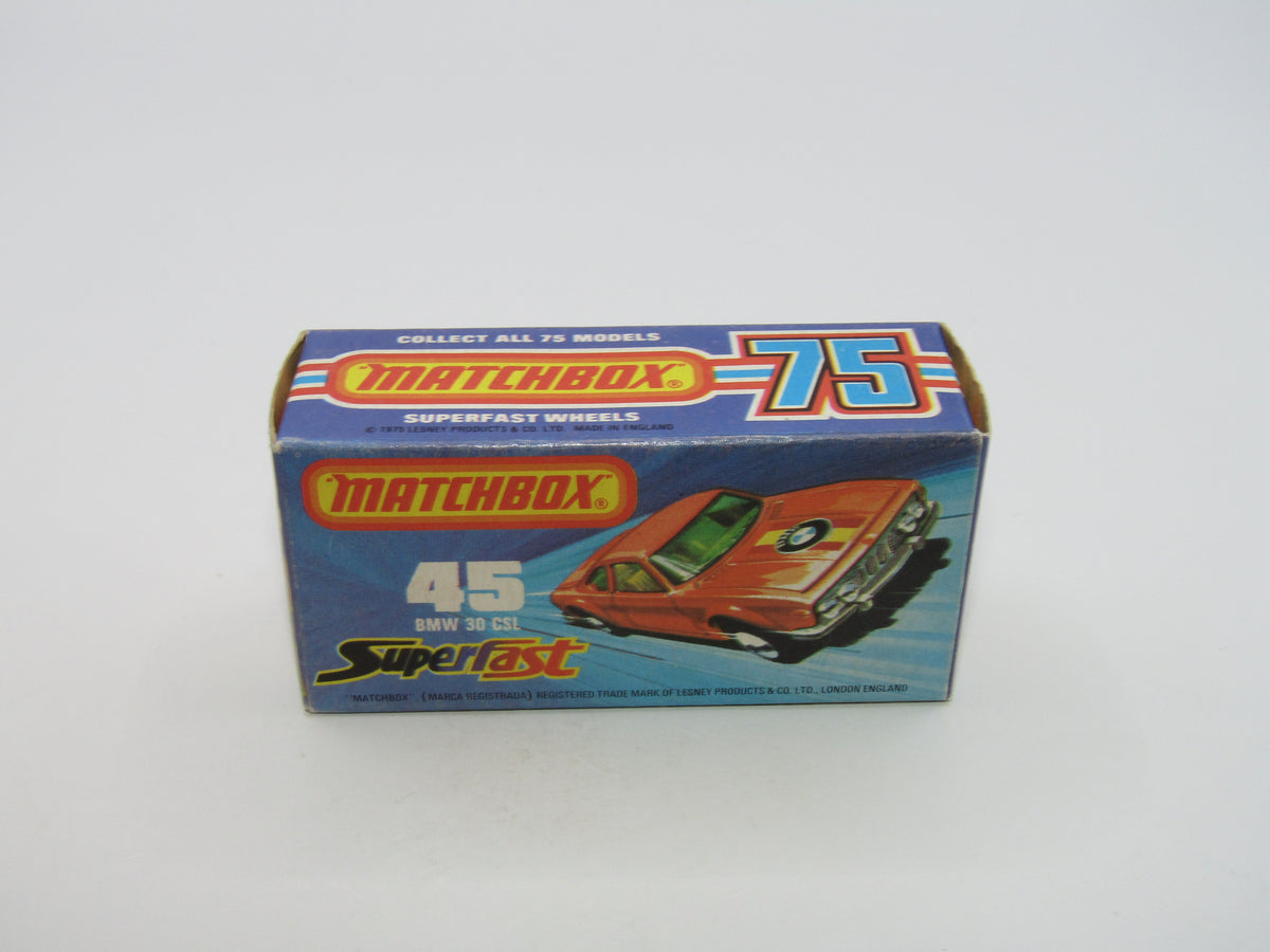 Matchbox Superfast 45B BMW 3.0 CSL Orange SUN Label