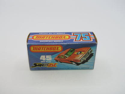 Matchbox Superfast 45B BMW 3.0 CSL Orange SUN Label