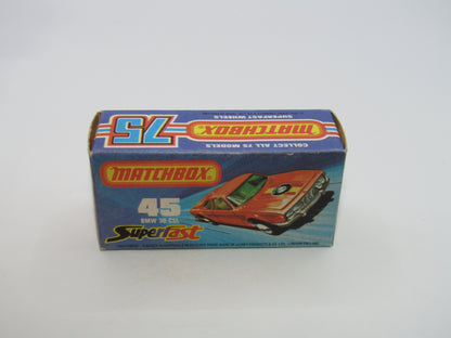 Matchbox Superfast 45B BMW 3.0 CSL Orange SUN Label