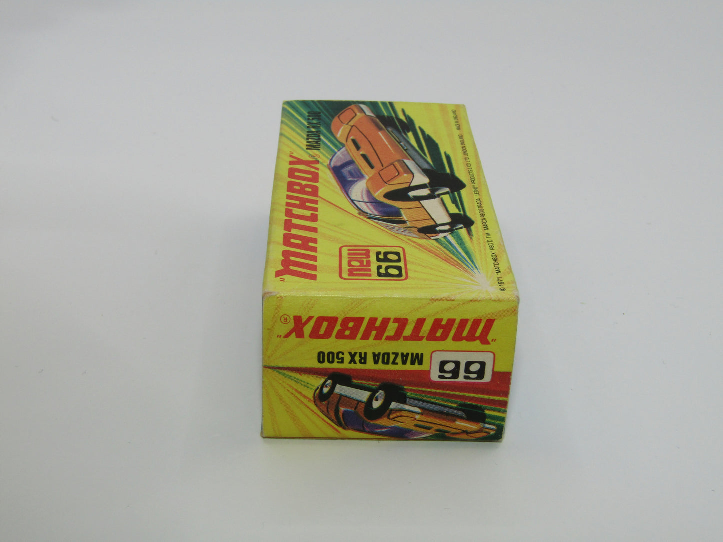 Matchbox Superfast 66B Mazda RX500 LIGHT Orange White Base