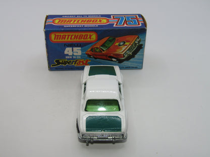 Matchbox Superfast 45B BMW 3.0 CSL PLAIN WHITE Green Tampo Very Rare