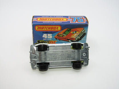 Matchbox Superfast 45B BMW 3.0 CSL PLAIN WHITE Green Tampo Very Rare