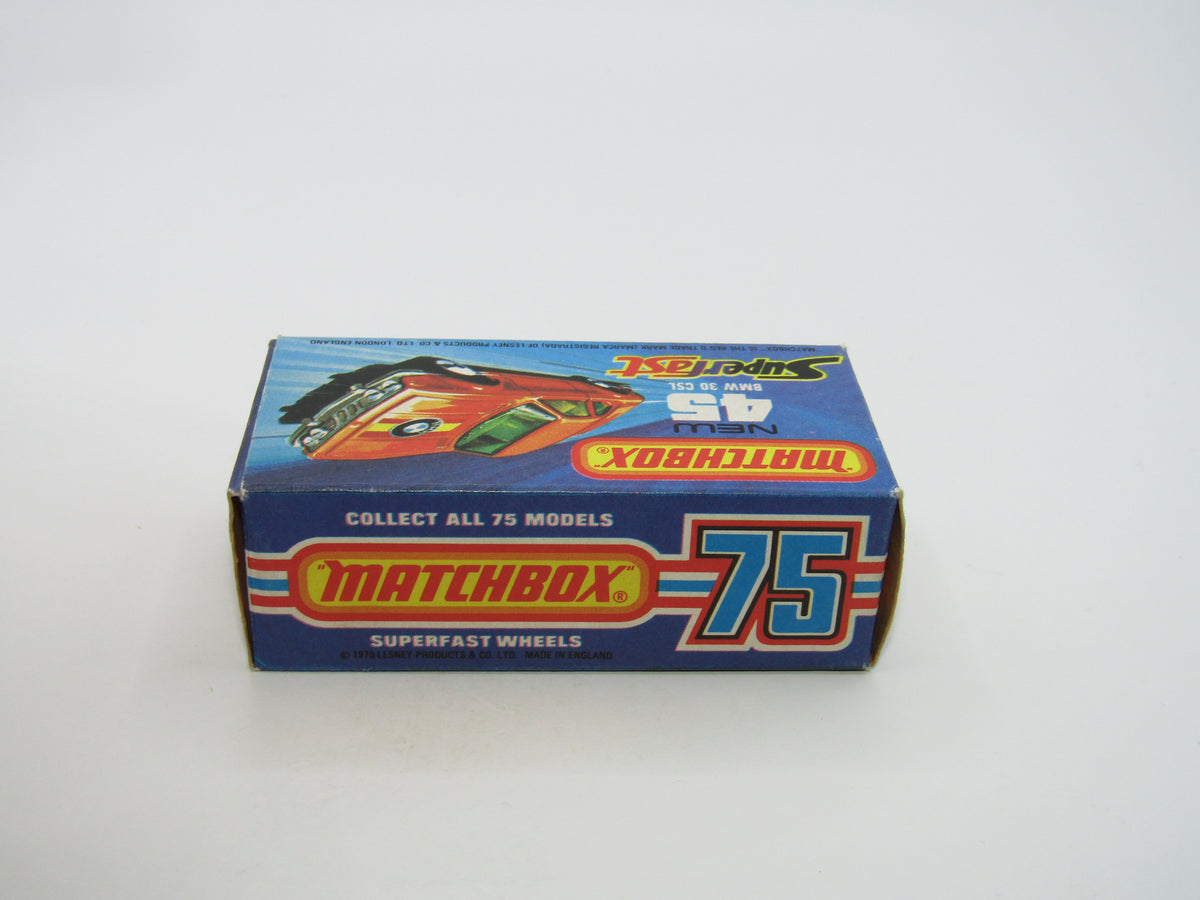 Matchbox Superfast 45B BMW 3.0 CSL PLAIN WHITE Green Tampo Very Rare