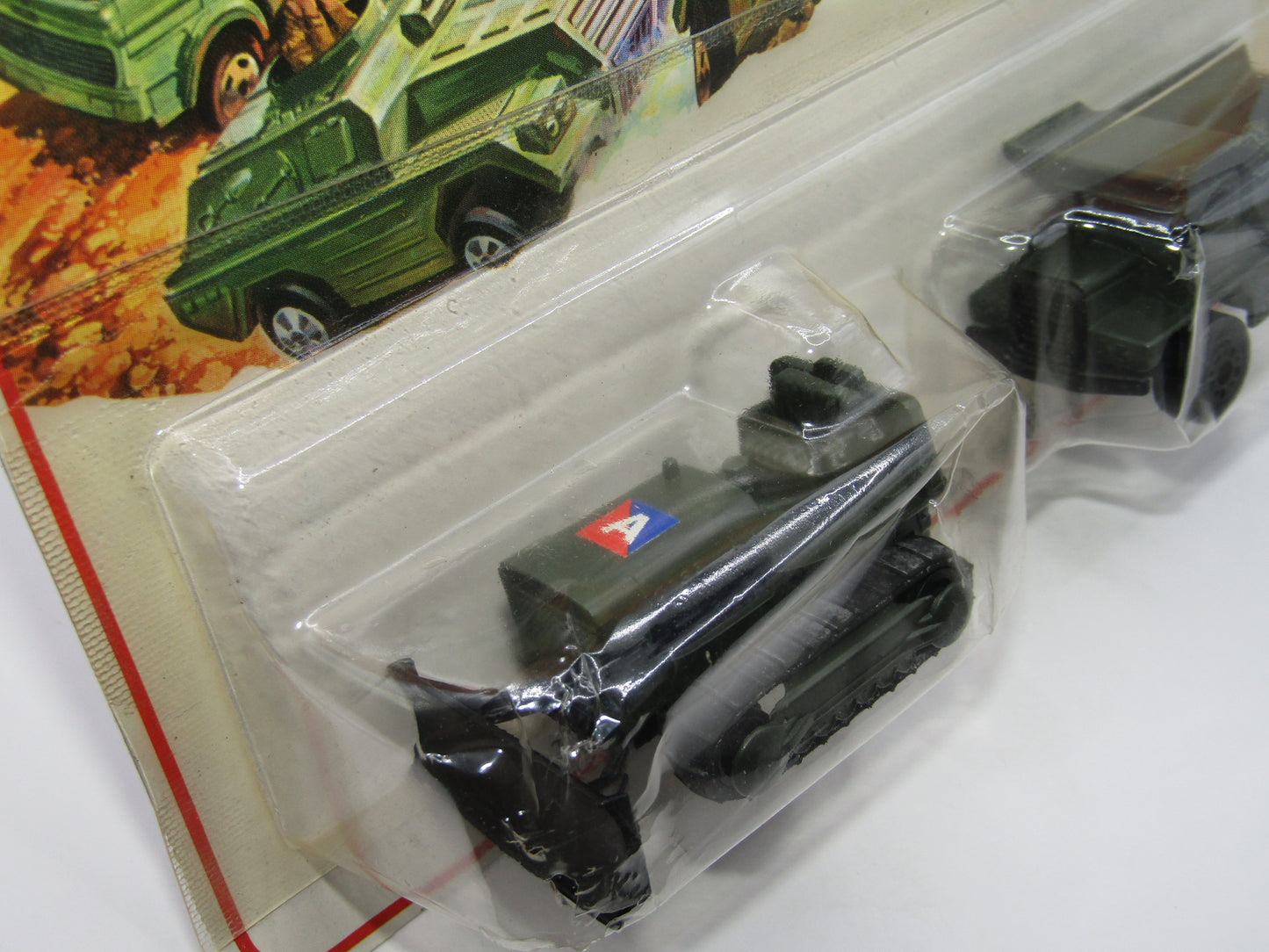 Matchbox Superfast Twin Pack TP-16 Case Bulldozer and Dump Truck OLIVE DRAB