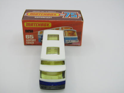 Matchbox Superfast 65B Airport Coach American Airline CLEAR Windows