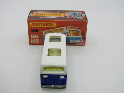 Matchbox Superfast 65B Airport Coach American Airline CLEAR Windows
