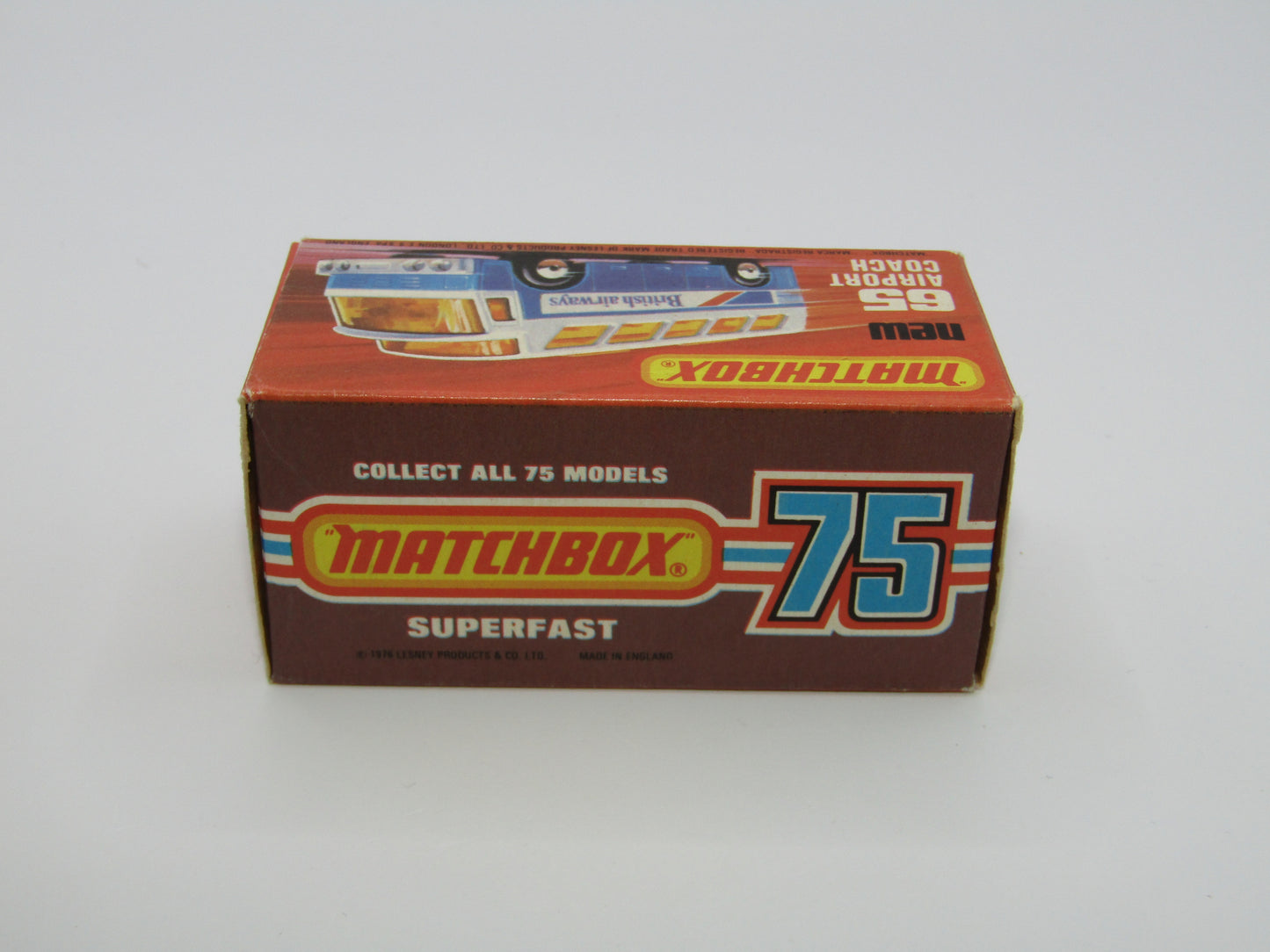 Matchbox Superfast 65B Airport Coach American Airline CLEAR Windows