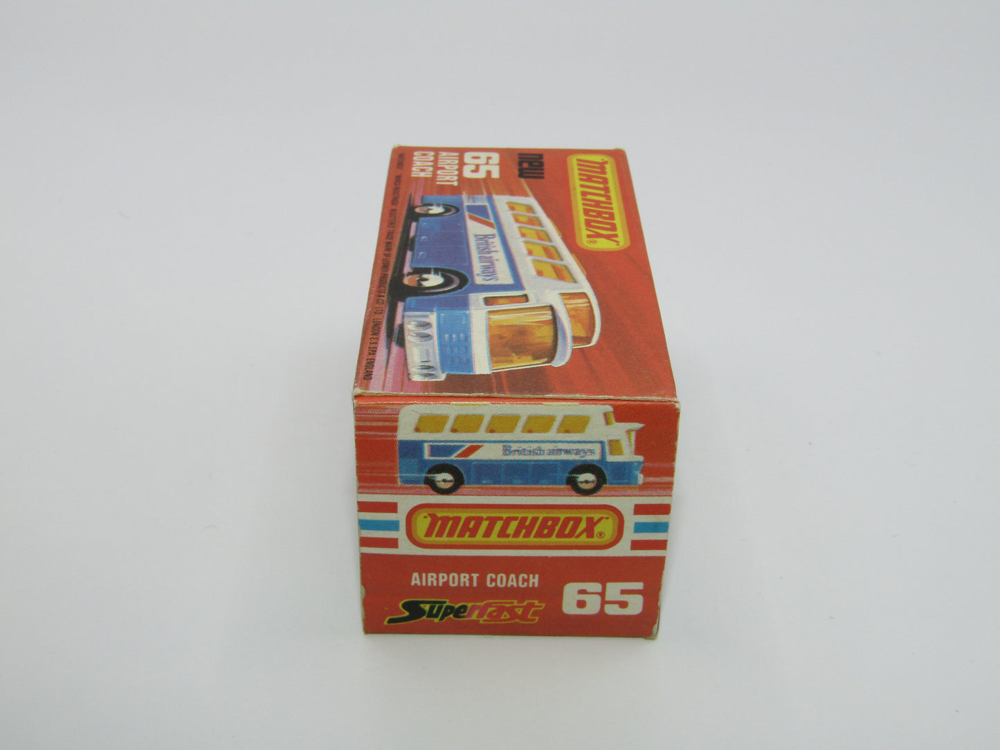 Matchbox Superfast 65B Airport Coach American Airline CLEAR Windows