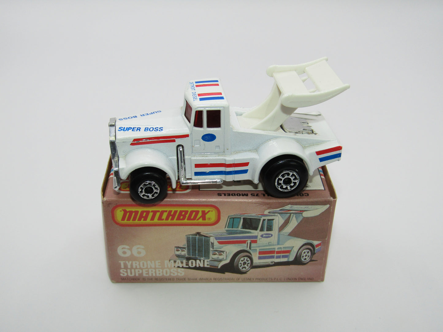 Matchbox Superfast 66D Tyrone Malone Superboss RED WINDOWS