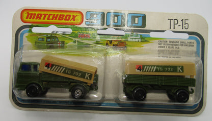 Matchbox Superfast Twin Pack TP-15 Mercedes Truck & Trailer CHROME Wheel