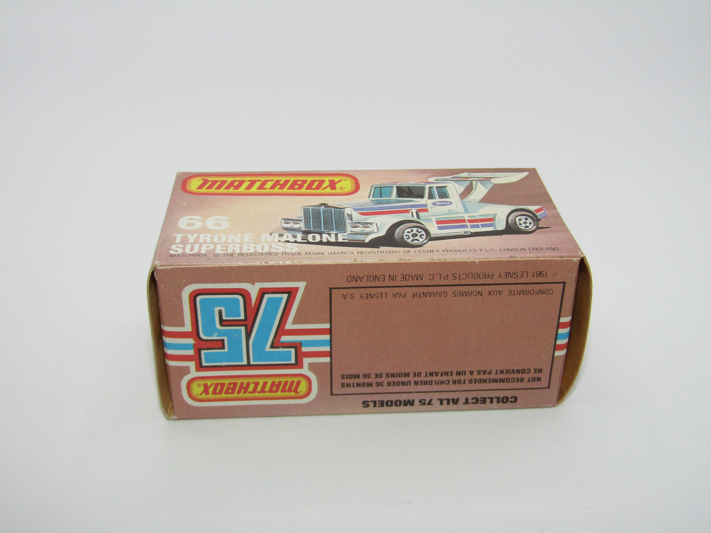 Matchbox Superfast 66D Tyrone Malone Superboss RED WINDOWS