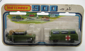 Matchbox Superfast Twin Pack TP-12 Field Car & Dormobile Factory Label Error
