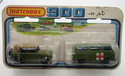 Matchbox Superfast Twin Pack TP-12 Field Car & Dormobile Factory Label Error