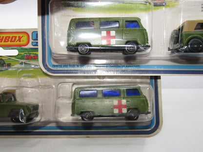 Matchbox Superfast Twin Pack TP-12 Field Car & Dormobile Factory Label Error