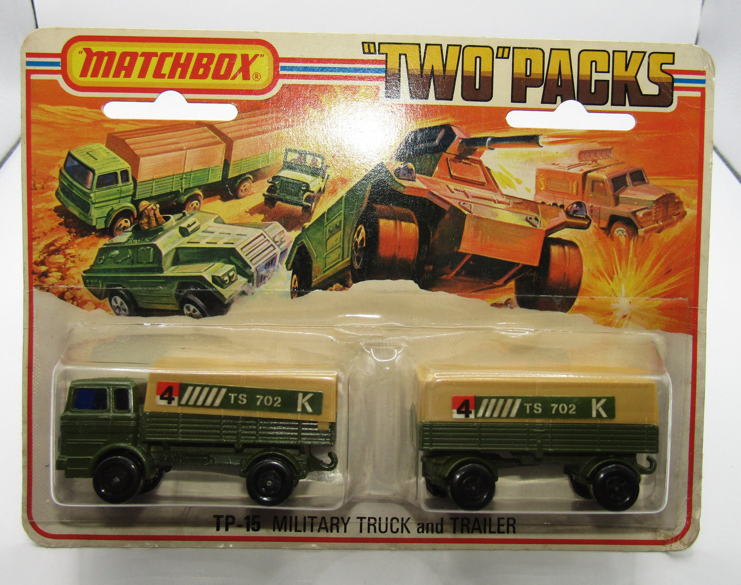 Matchbox Superfast Twin Pack TP-15 Mercedes Truck & Trailer with 5 spoke wheels