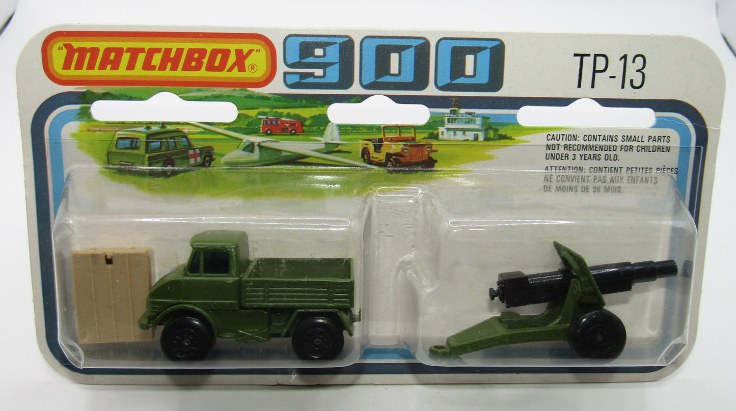 Matchbox Superfast Twin Pack TP-13 Unimog & Gun Pack & Field Gun