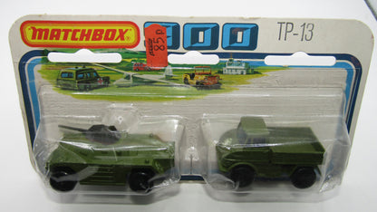 Matchbox Superfast Twin Pack TP-13 Unimog with GREEN Star & WEASEL