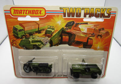 Matchbox Superfast Twin Pack TP-11 Hondarora and Jeep with Green  21 11 Star