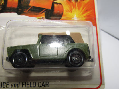 Matchbox Superfast Twin Pack TP-12 Police Patrol with 5 SPOKE Wheels & Field Car