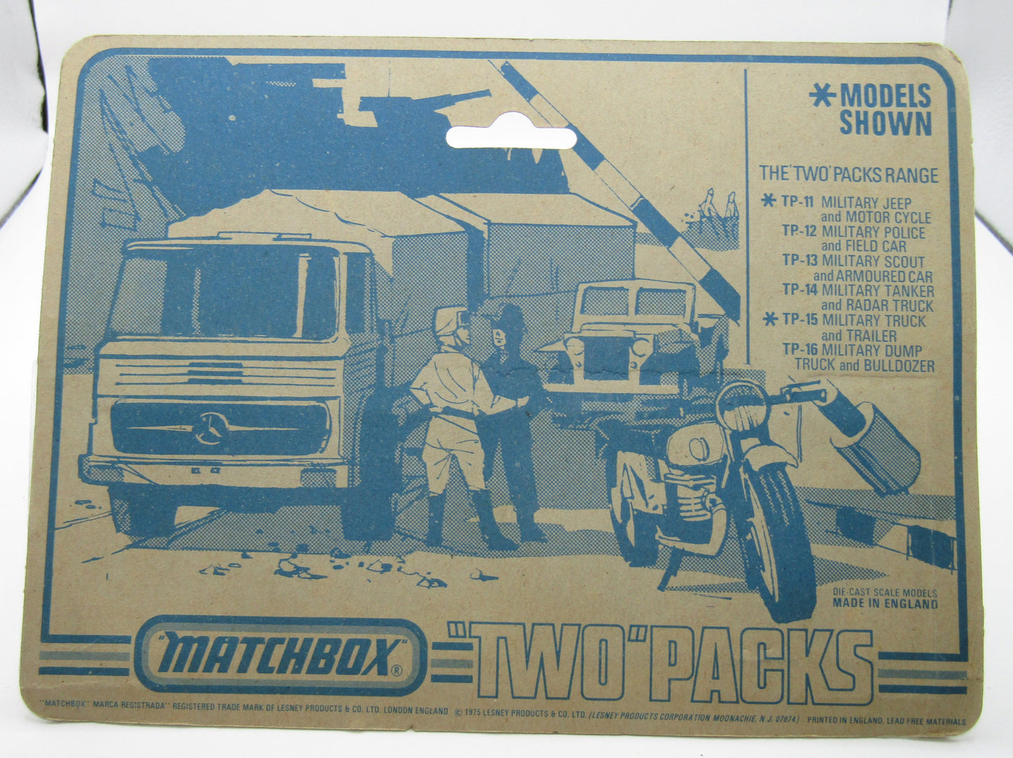 Matchbox Superfast Twin Pack TP-12 Police Patrol with 5 SPOKE Wheels & Field Car