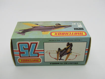 Matchbox Superfast 2D S2 Jet Black & Yellow RED Window