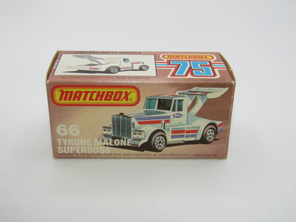 Matchbox Superfast 66D Tyrone Malone Bandag Bandit DOT DASH Wheels