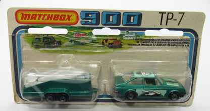 Matchbox Superfast Twin Pack TP-7 Ford Escort & Glider Trailer - No Labels