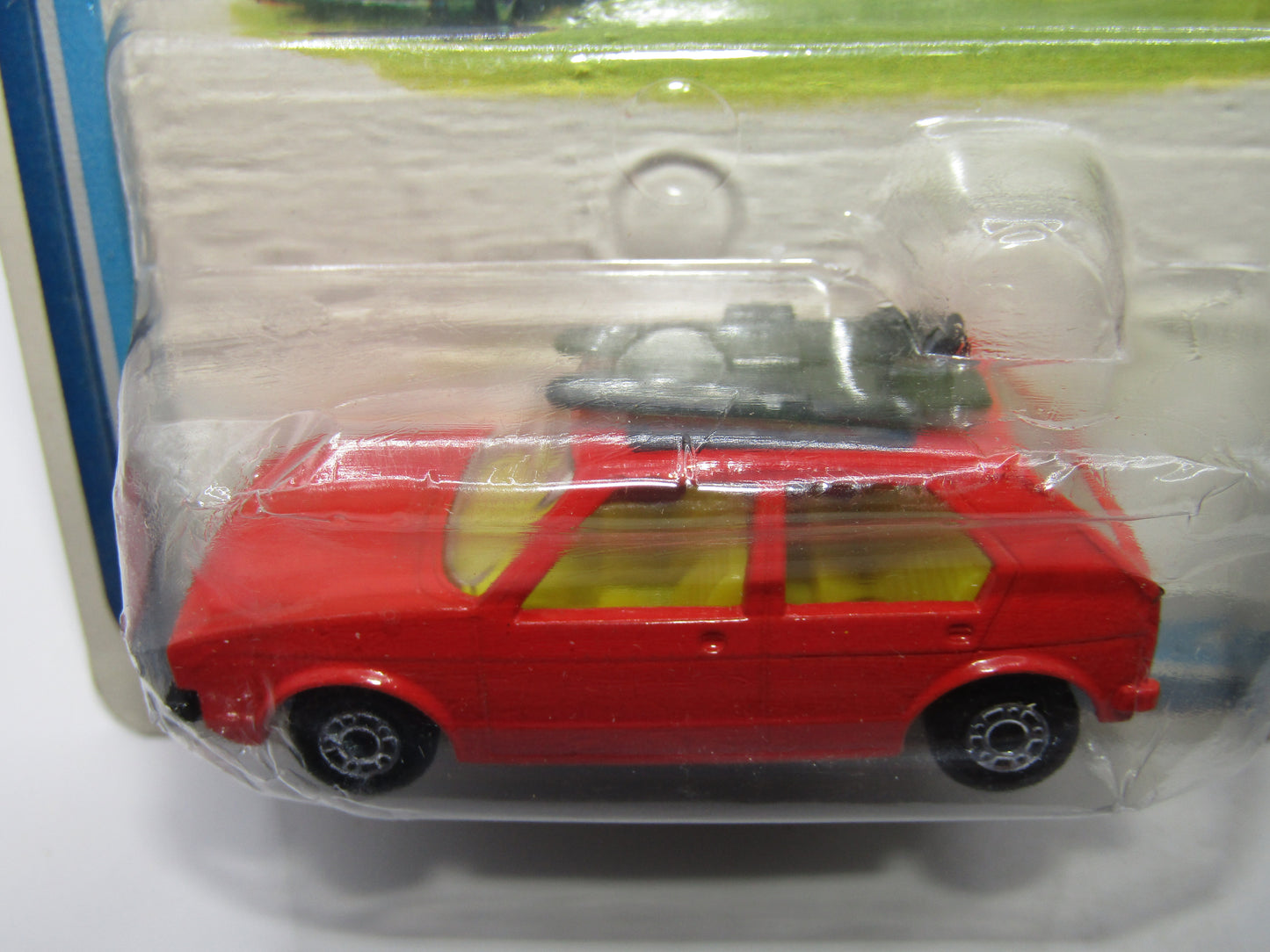 Matchbox Superfast Twin Pack TP-18 VW Golf Red CLEAR Windows LEMON Interior