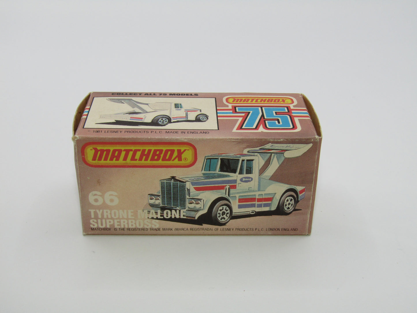 Matchbox Superfast 66D Tyrone Malone Bandag Bandit 5 Crown Front