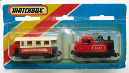 Matchbox Superfast Twin Pack TP-104 Passenger Coach DOT DASH Wheels