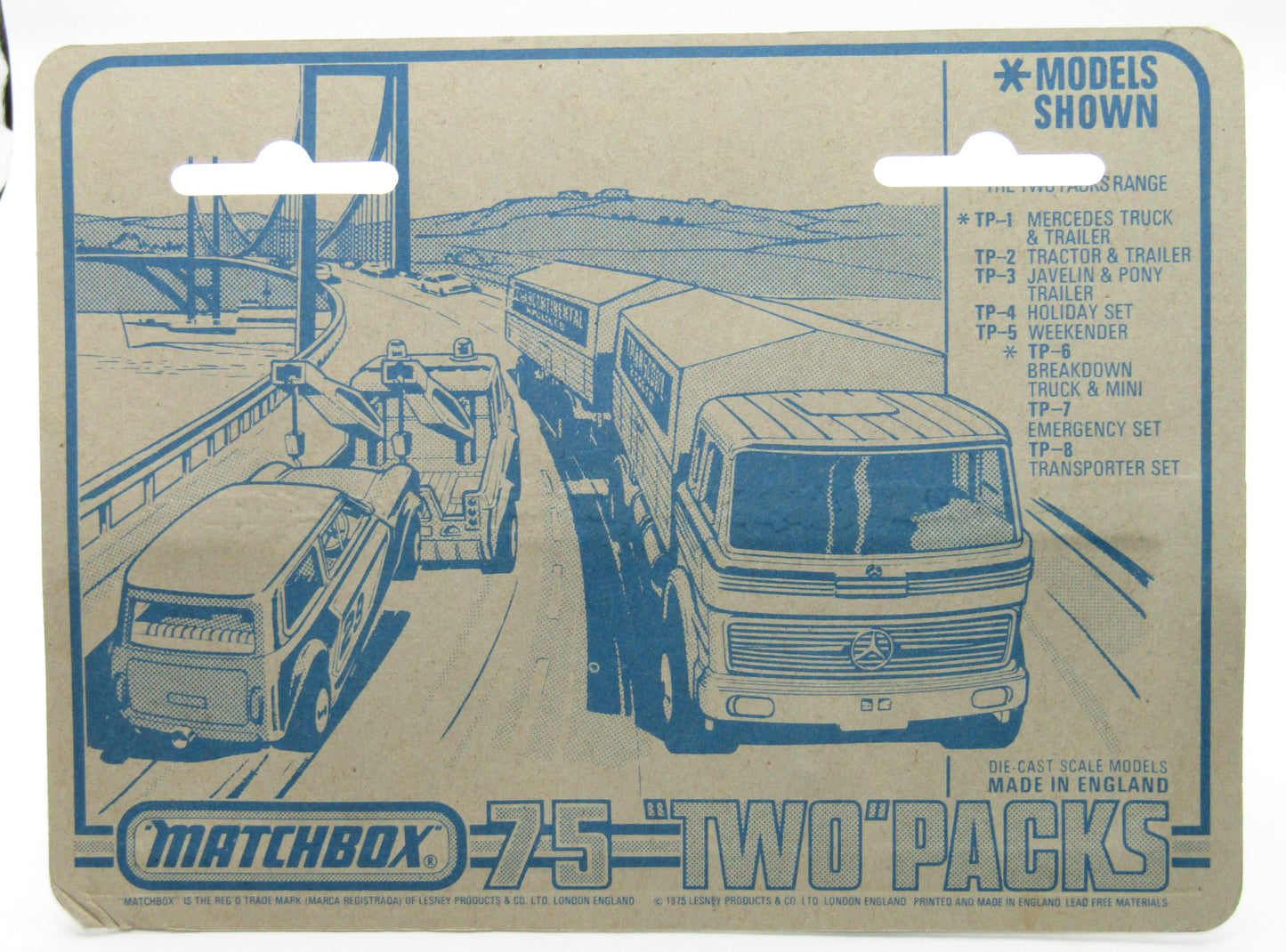 Matchbox Superfast Twin Pack TP-2 Tractor & Trailer Red MC Wheels