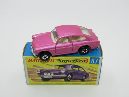 Matchbox Superfast 67A Volskswagen 1600TL Pink WIDE Wheels