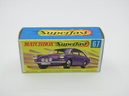 Matchbox Superfast 67A Volskswagen 1600TL Pink WIDE Wheels