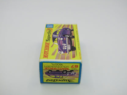 Matchbox Superfast 67A Volskswagen 1600TL Pink WIDE Wheels